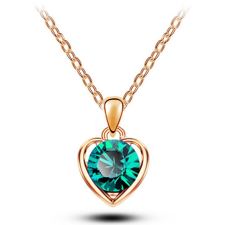 Necklace Heart Pendant Women's Alloy Pendant DJN95 mix order Pendant Necklaces jewelry
