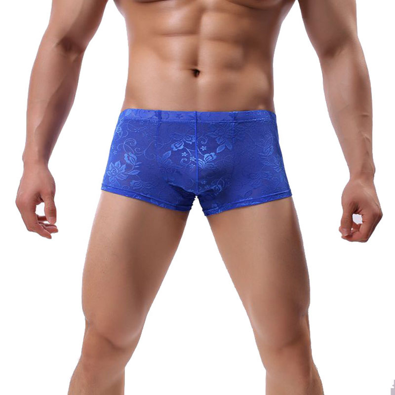 Men's Underwear New Fashion Mens Boxers Underpants Sexy Men Shorts Underwear Lace Floral Boxer Shorts Male Panties Lingerie, E blue
Men's Underwear New Fashion Mens Boxers Underpants Sexy Men Shorts Underwear Lace Floral Boxer Shorts Male Panties Lingerie, E blue
