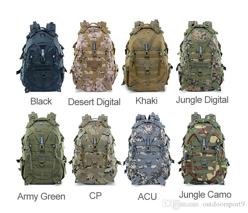50*31*16CM 8Colors 25L Large Camping Backpack Tactical Men Travel Bags Tactical Climbing Rucksack Hiking Bag Outdoor XA714WA