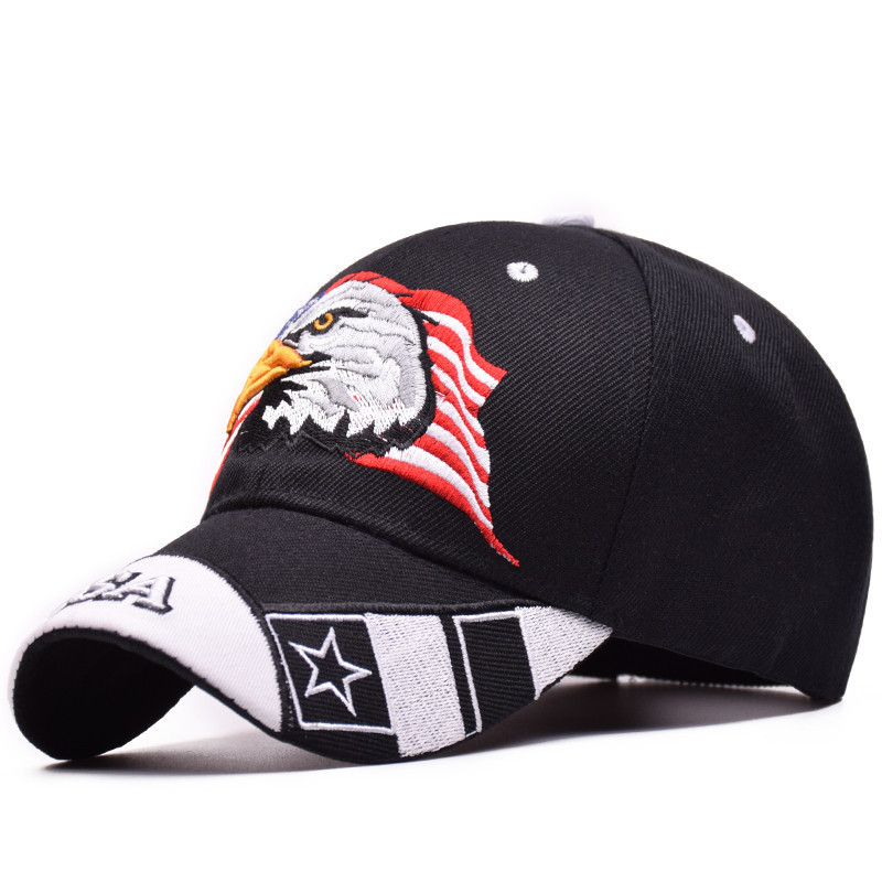 2018 Spring summer baseball caps for men outdoor sun hat women embroidery Eagle USA sports hats curved casquette cap