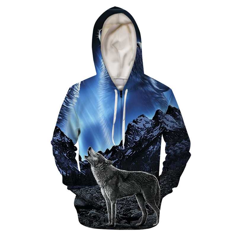 New Men' Cool Wolf 3D Print Animal Funny Zipper Hooides Men Women Long Sleeve Autumn Winter Male Fashion Sweatshirt Streetwear, Lls1008(asian size)
New Men' Cool Wolf 3D Print Animal Funny Zipper Hooides Men Women Long Sleeve Autumn Winter Male Fashion Sweatshirt Streetwear, Lls1008(asian size)