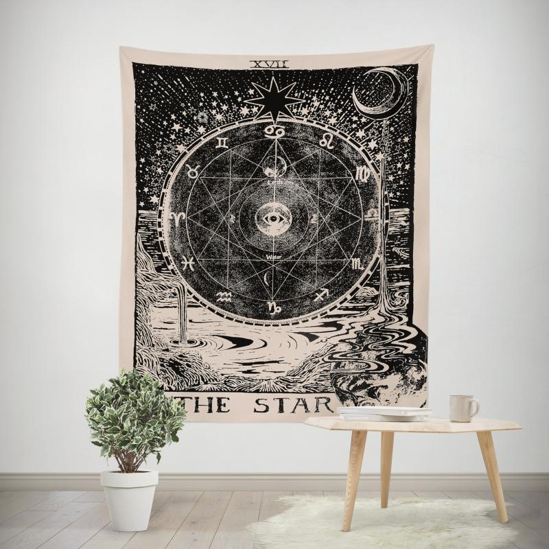 European and American divination Horoscope Sun Star Moon living room bedroom Tapestry home decoration tapestry wall hanging
European and American divination Horoscope Sun Star Moon living room bedroom Tapestry home decoration tapestry wall hanging