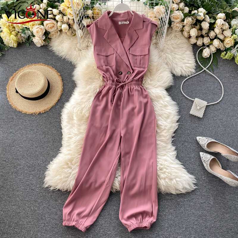 VICONE Commuting Overalls Female Summer 2020 New gang feng Vintage Tooling Large Pockets Tie-Waist Slimming Pants, Black
VICONE Commuting Overalls Female Summer 2020 New gang feng Vintage Tooling Large Pockets Tie-Waist Slimming Pants, Black