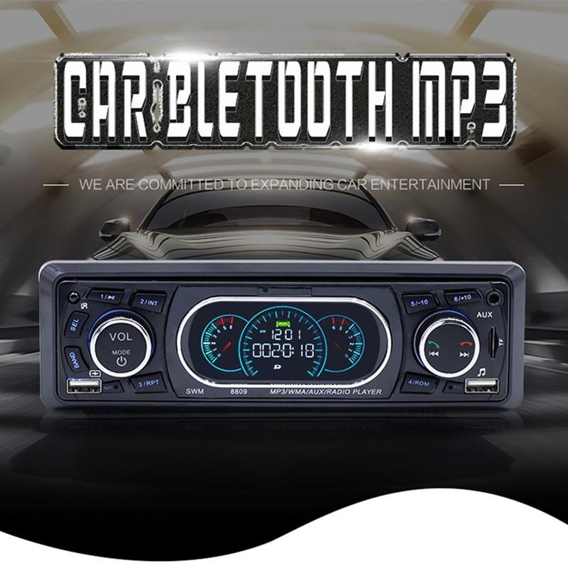 Bluetooth 1-Din Car Stereo Audio In-Dash MP3 Radio Player Support USB/TF/AUX/FM Receiver with Wireless Remote Controller 8809
Bluetooth 1-Din Car Stereo Audio In-Dash MP3 Radio Player Support USB/TF/AUX/FM Receiver with Wireless Remote Controller 8809