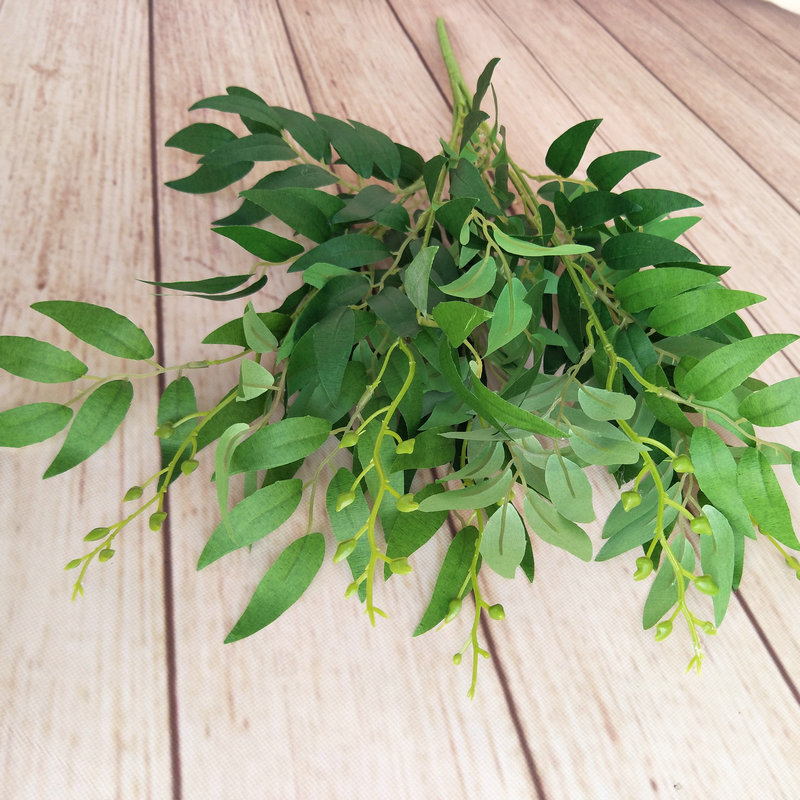 3pcs/lot 5 forks simulation willow leaves vine artificial plants for wedding road arrangement fake willow plants home decoration plants, Green
3pcs/lot 5 forks simulation willow leaves vine artificial plants for wedding road arrangement fake willow plants home decoration plants, Green