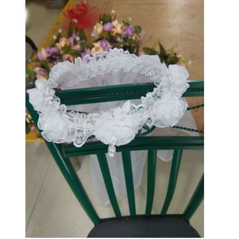 Newst White And Pink Flower Girl's Bridal Veil With Wreath Wedding Veil For Girls Cheap Price