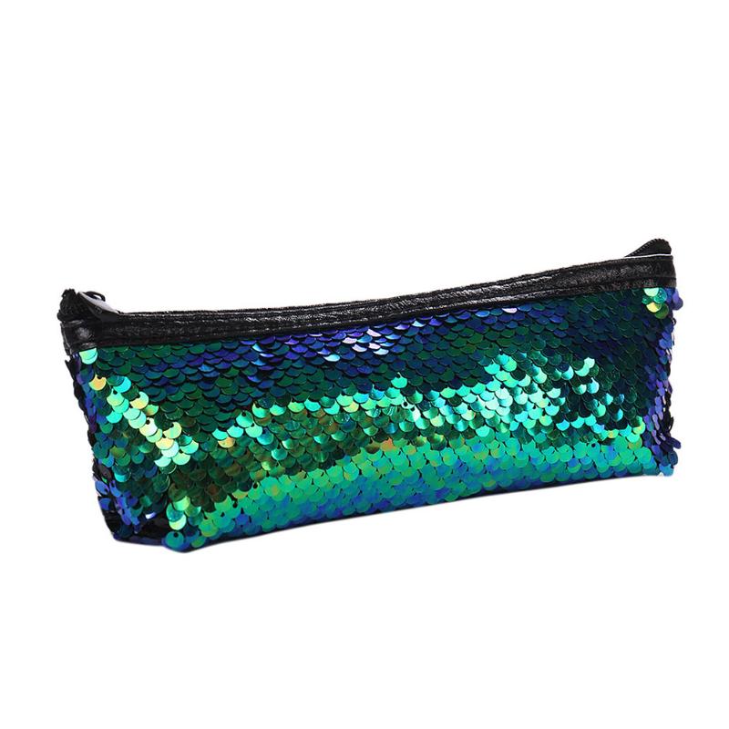 Girls Cosmetic Bag Makeup Pouch Sequin Unisex Bag Children Handbag Students, Black silvery
Girls Cosmetic Bag Makeup Pouch Sequin Unisex Bag Children Handbag Students, Black silvery