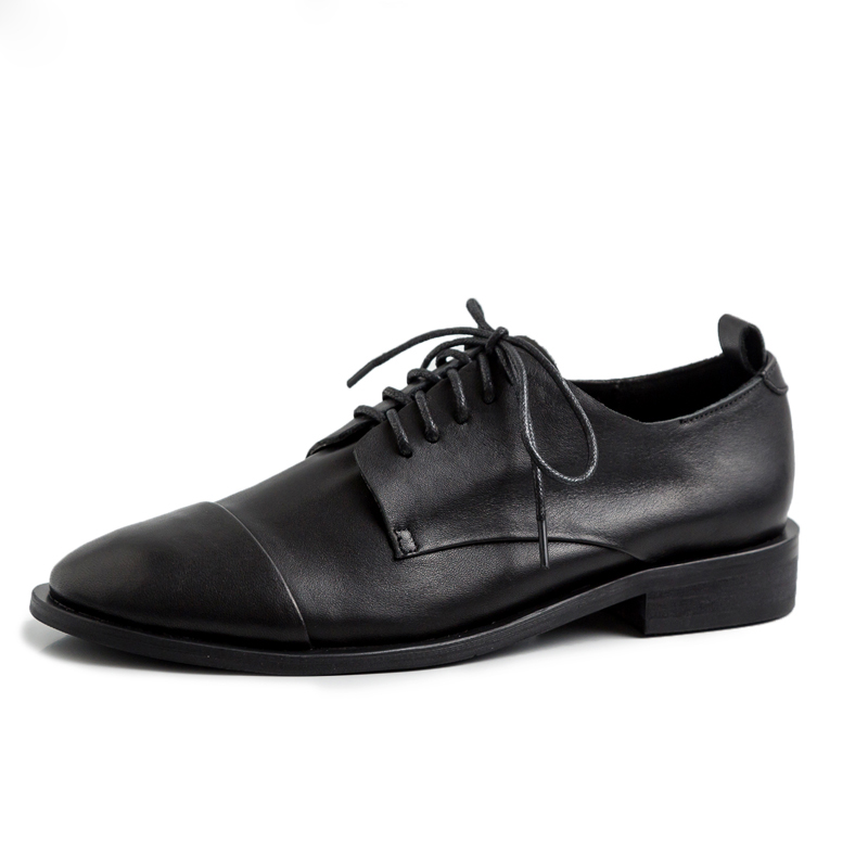 Women Really Leather Shoe Round Toe Spring Shallow New Arrived Elegant Ladies Fashion Woman Black Low Heel Lace Up Shoes
Women Really Leather Shoe Round Toe Spring Shallow New Arrived Elegant Ladies Fashion Woman Black Low Heel Lace Up Shoes