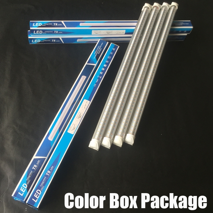8Ft Led Tube Shop Lights 8 feet Cooler Door Freezer LEDS Tubes Lighting Fixture 4 Row 144W