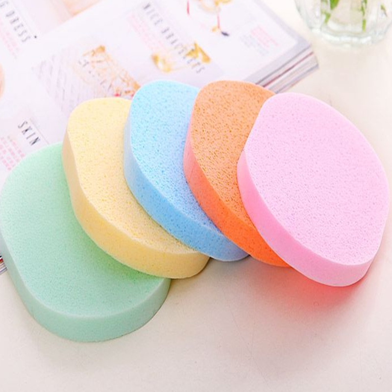 Random Color Soft Facial Puff Face Cleanse Washing Sponge Exfoliator Cleansing Sponge Puff Facial Cleanser brush