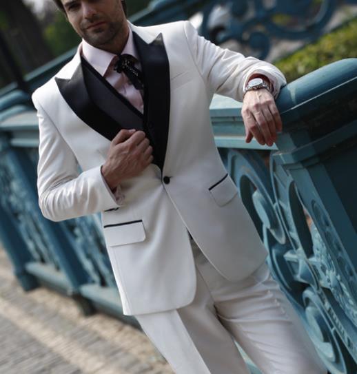 2020 White Coat Black Shawl Collar Men Suit For Wedding 2Pieces (Jacket+Pants) Custom Suits Trajes De Hombre Tuxedos Blazer, Custom color
2020 White Coat Black Shawl Collar Men Suit For Wedding 2Pieces (Jacket+Pants) Custom Suits Trajes De Hombre Tuxedos Blazer, Custom color