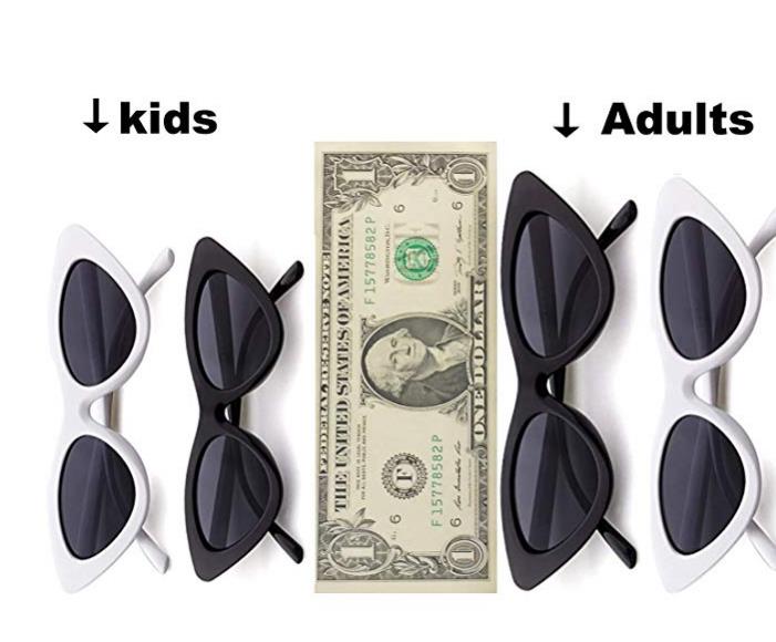 Vintage Cat Eye Sunglasses Fashion kids Goggles Sunblock Children Girls Boys Eyewear Glasses Plastic Frame UV Protection