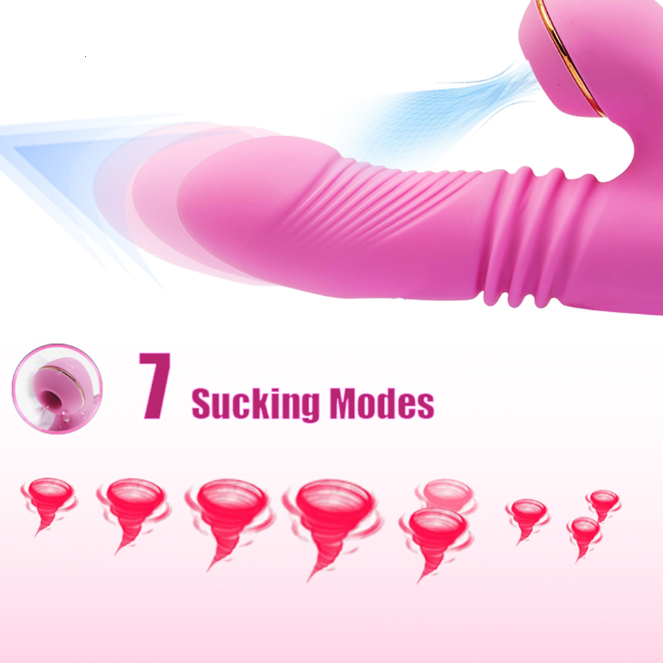 Telescopic Dildo Clit Sucker Vibrators G spot Phalos Female Clitoris Stimulator Vagina Vibrator Adults Sex Toys For Woman Y191022