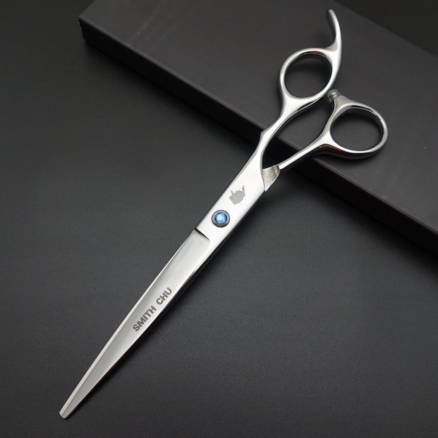 SMITH CHU Professional Hair dressing scissors 7inch straight cutting/Curved scissors, Barber shears scissors kits S036 LY191231