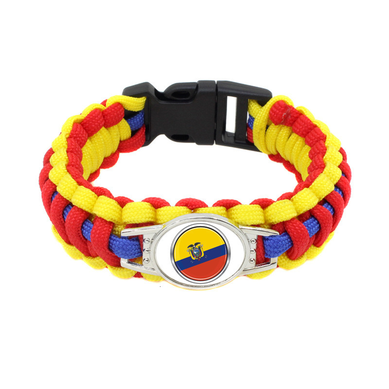 20pc/lot Ecuador Flag Paracord Survival Outdoor Camping Bracelets For Women & Men Girls Friendship Rope 550 7 Bracelet Jewelry
20pc/lot Ecuador Flag Paracord Survival Outdoor Camping Bracelets For Women & Men Girls Friendship Rope 550 7 Bracelet Jewelry