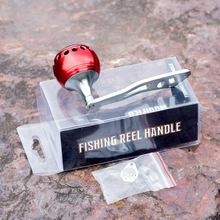 Rompin Fishing Reel Handle Aluminum Alloy EVA Knob Rocker Strong Durable Single Fishing Reel Handle Bait casting Reel Accessory