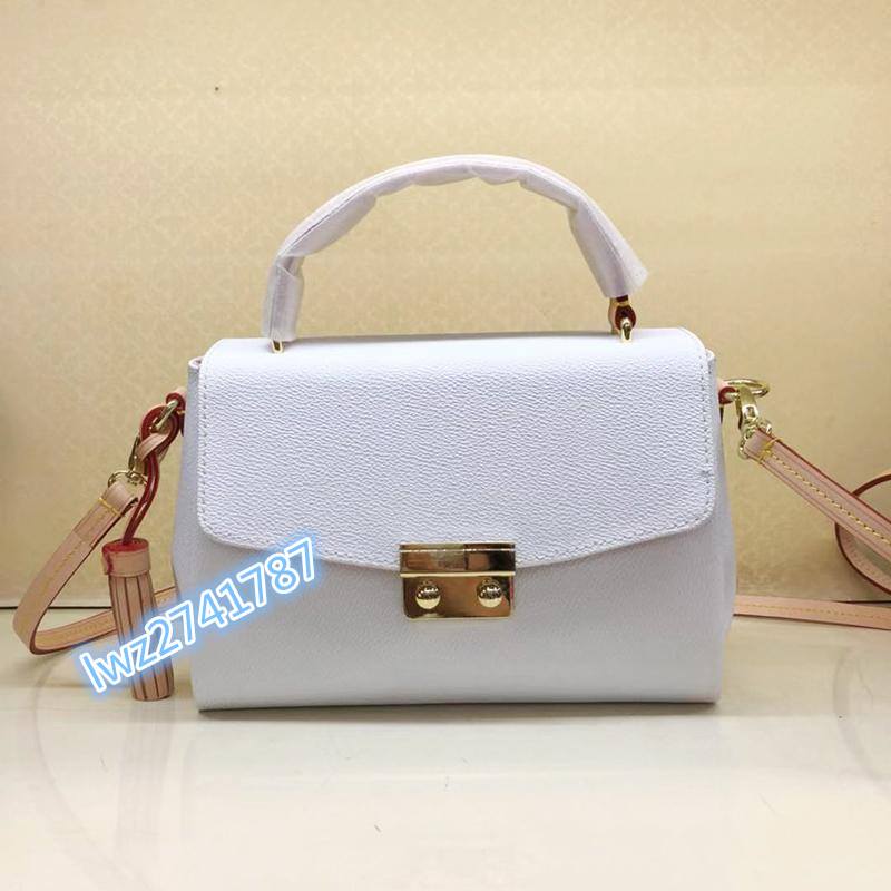 Newest classic Fashion Bag Women Genuine Leather Handbag Croisette Removable Tassel Shoulder Bag Crossbody Bag Tote serial number inside, White lattice
Newest classic Fashion Bag Women Genuine Leather Handbag Croisette Removable Tassel Shoulder Bag Crossbody Bag Tote serial number inside, White lattice