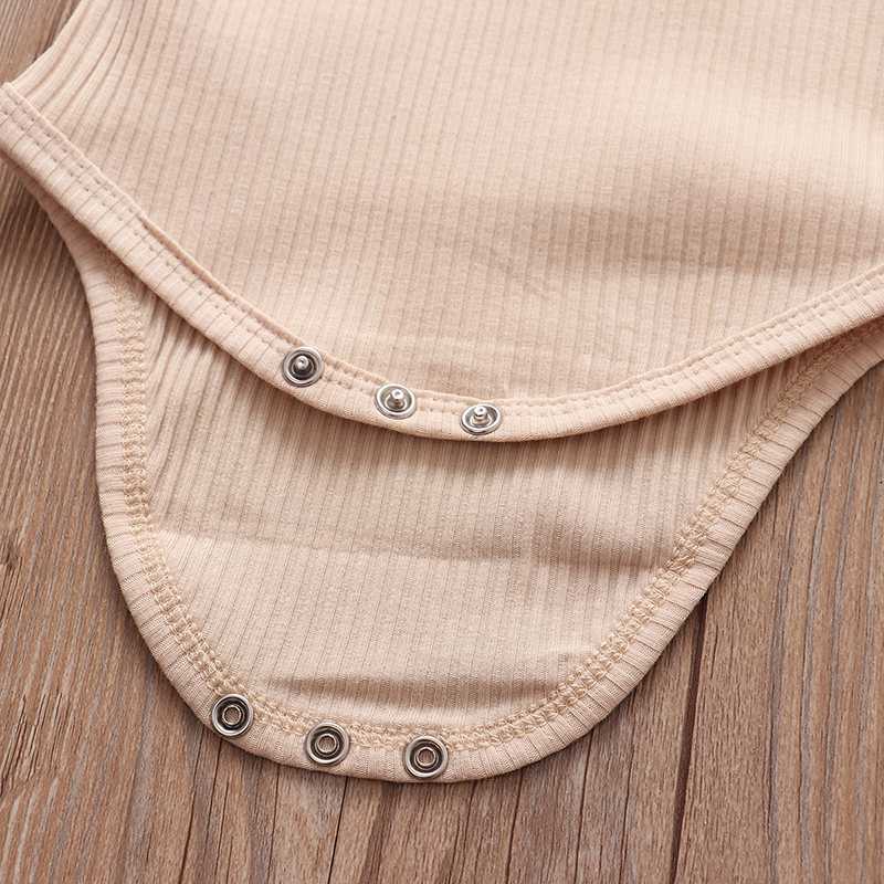 Baby Girl Clothes Newborn 3Pcs Set Autumn Girls Ruffles Solid Romper Bodysuit Floral Pants Headband Outfits 0-24 Months Clothing