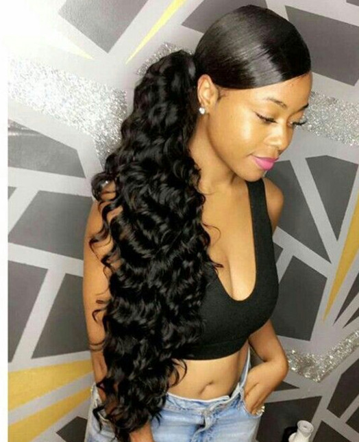 Clip Ponytail hair extensions Human Hairs Curly wavy hair pieces 24inch 160g drawsring Pony tails Hairpieces women fashion
Clip Ponytail hair extensions Human Hairs Curly wavy hair pieces 24inch 160g drawsring Pony tails Hairpieces women fashion