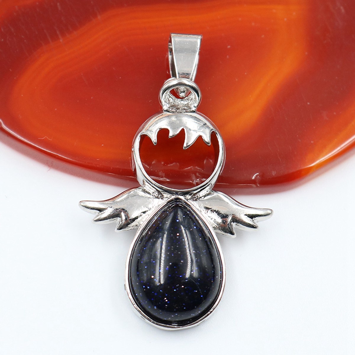 Little Girl Angel Lady Stainless Steel Pendant Necklace Commemorative Birthday Gift Jewelry