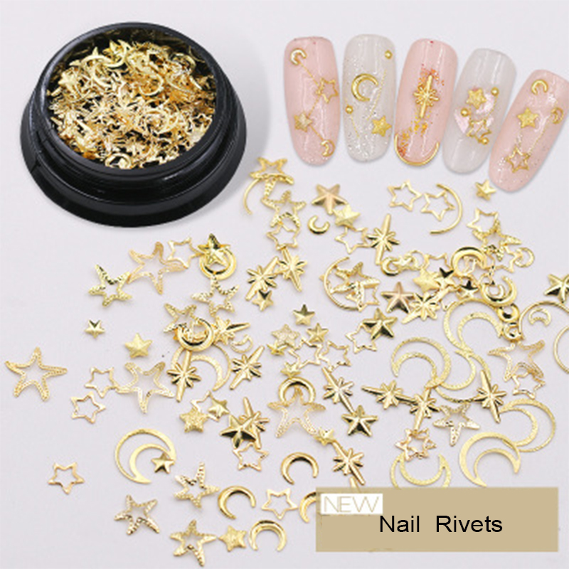 1 Box Moon Stars Nail Art Rivets Stud Multi Mental Decals diy Tips Manicure Charms UV Gel 3D Nail Decorations Perfect Nailart
1 Box Moon Stars Nail Art Rivets Stud Multi Mental Decals diy Tips Manicure Charms UV Gel 3D Nail Decorations Perfect Nailart