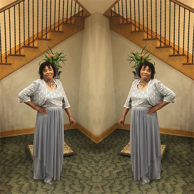 2020 Scoop Aline Chiffon Mother Of the bride dress Floor Length with Wrap and Custom Made
2020 Scoop Aline Chiffon Mother Of the bride dress Floor Length with Wrap and Custom Made