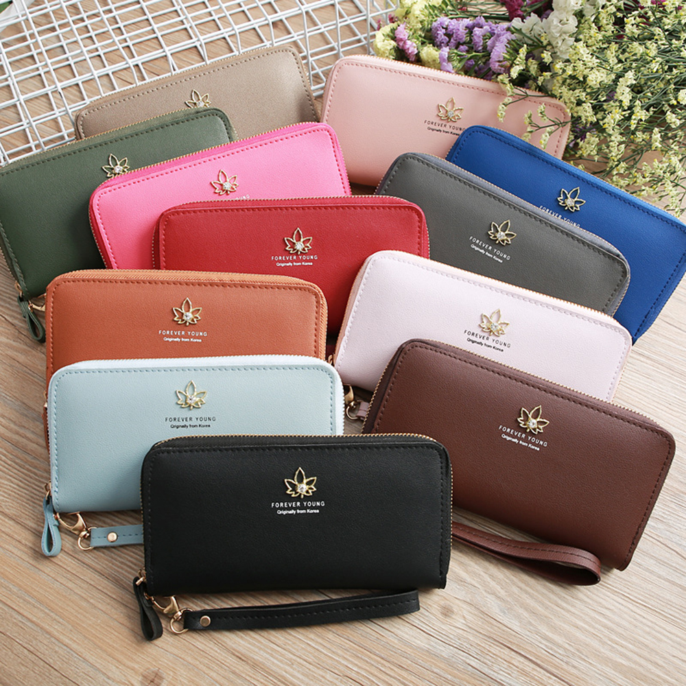 Casual Women Ladies Maple Leaf PU Leather Zipper Purse Long Clutches Handphone Key Wallet Card Holder Coins Pouch Organizer Wallets, 13 colors for choice
Casual Women Ladies Maple Leaf PU Leather Zipper Purse Long Clutches Handphone Key Wallet Card Holder Coins Pouch Organizer Wallets, 13 colors for choice