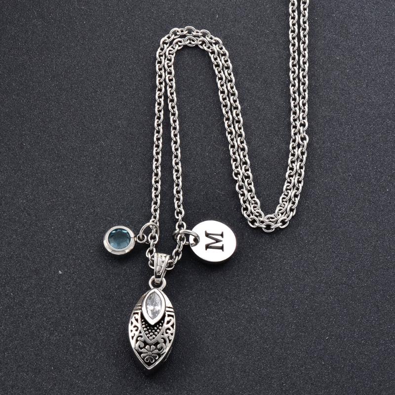 Pendant Necklaces Beautiful Leaf Shape Cremation Jewelry For Ashes Choosable Birthstone And Letter Memorial Necklace Free Engrave
Pendant Necklaces Beautiful Leaf Shape Cremation Jewelry For Ashes Choosable Birthstone And Letter Memorial Necklace Free Engrave