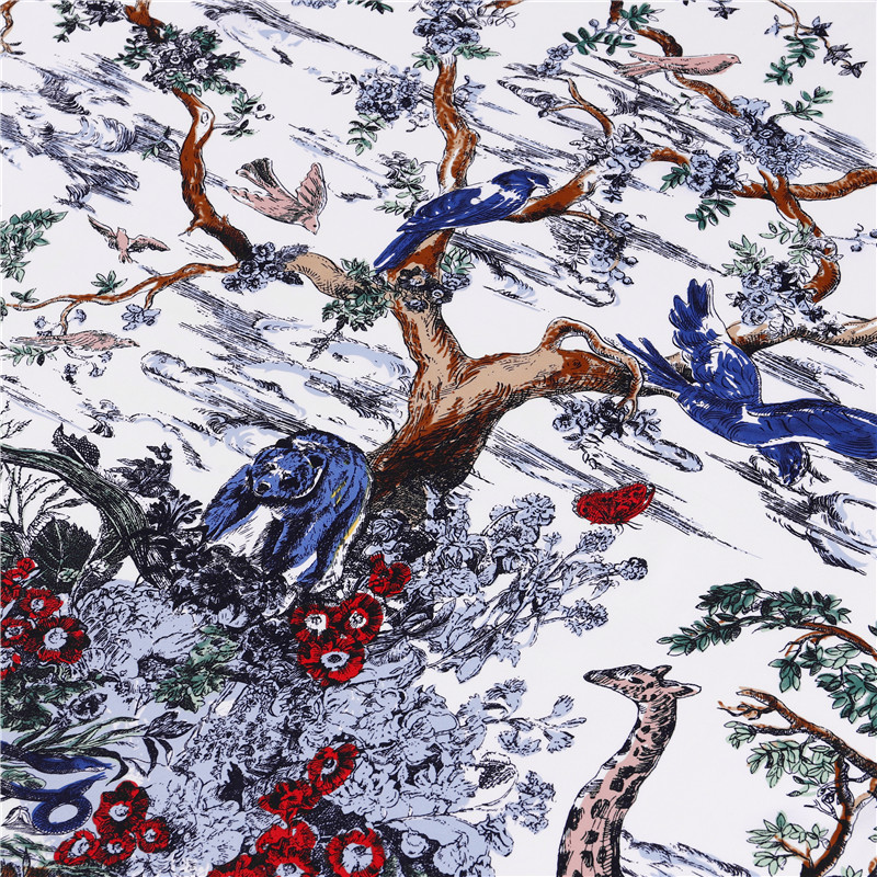 Hair Scarf Wrap Head Scarf 130 Sauqre Silk Scarf Top Scarfs Vintage Neck Foulard Femme Headwrap Versatile Accessory Big Kerchief Tree Print