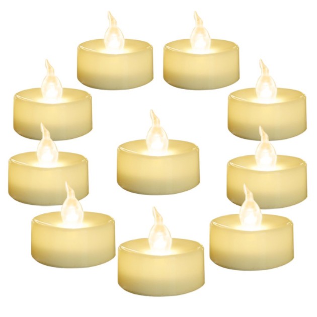 SXI 24 Pack Warm White Battery LED Tea Lights Flameless Flickering Tealight Dia 1.4" Electric Fake Candle for Votive Wedding Party
SXI 24 Pack Warm White Battery LED Tea Lights Flameless Flickering Tealight Dia 1.4" Electric Fake Candle for Votive Wedding Party