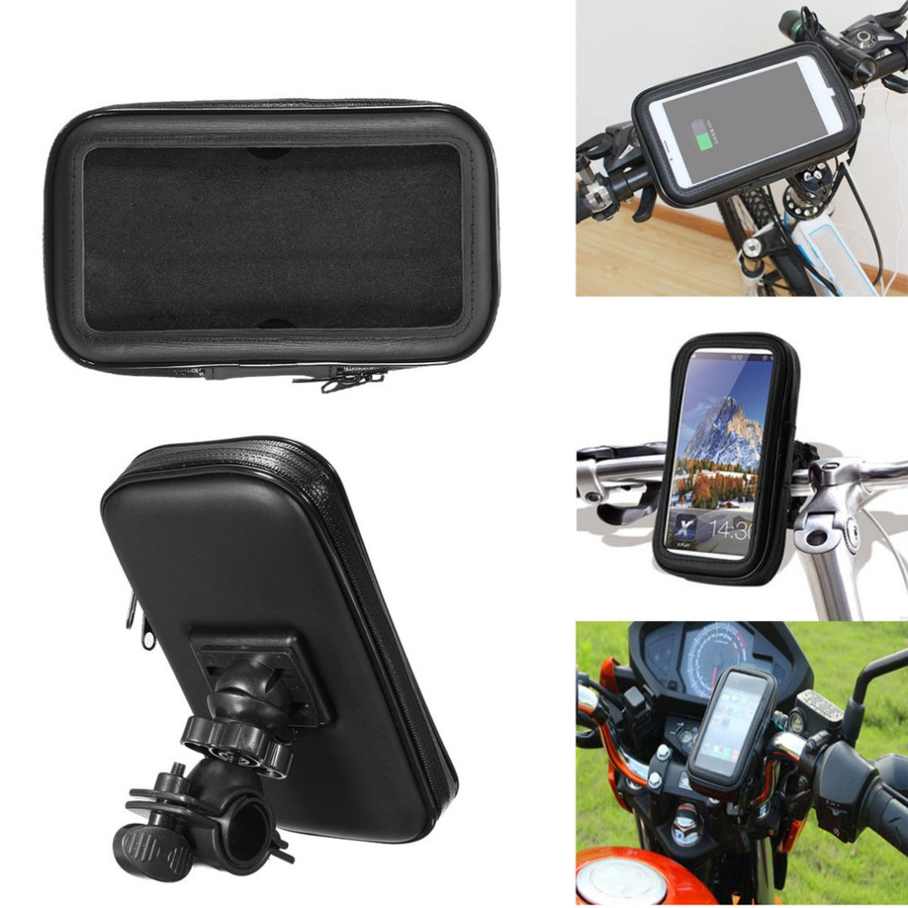 5.5 Inch Universal MTB Bicycle Bike Phone Holder Bag Case Waterproof Motorcycle Handlebar Bracket Mobile Phone Mount Case, Black
5.5 Inch Universal MTB Bicycle Bike Phone Holder Bag Case Waterproof Motorcycle Handlebar Bracket Mobile Phone Mount Case, Black