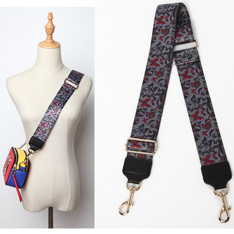 Strap U Shoulder Strap for Bags Canvas Weave Wide Strap Bag Fashion Handbag Crossbody Bag Straps Replacement Belt Accessories CJ191217