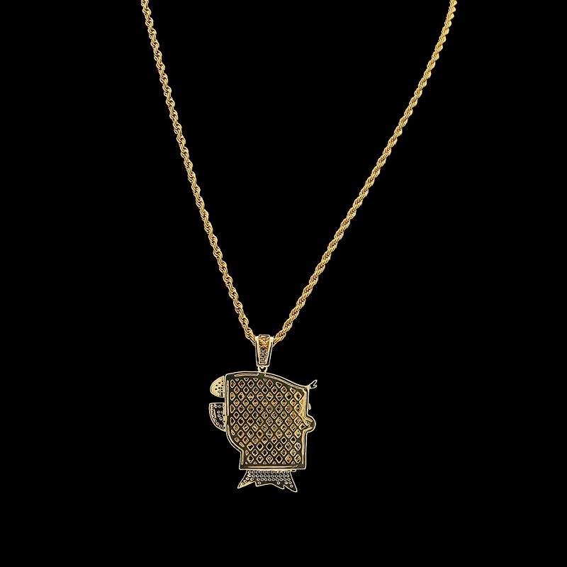 Fashion-Hip Hop Iced Out Pendant Necklace Cartoon Mr. Bird Pendant Necklace Fashion Necklace Jewelry
