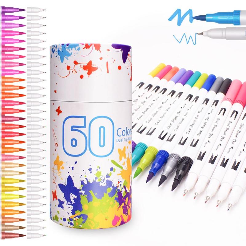 Permanent Marker Set Art Supplies For Artist Professional Drawing Pen Touchfive Markers Pen Dual Headed Brush 60 Colors 
Permanent Marker Set Art Supplies For Artist Professional Drawing Pen Touchfive Markers Pen Dual Headed Brush 60 Colors