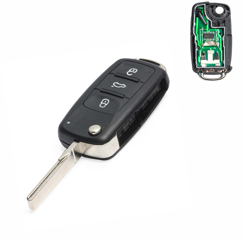 Remote Control Car Key Fob ID48 Chip 433MHz 5K0 837 202 AD for Beetle Camper Golf Sharan Tiguan VII Jetta EOS