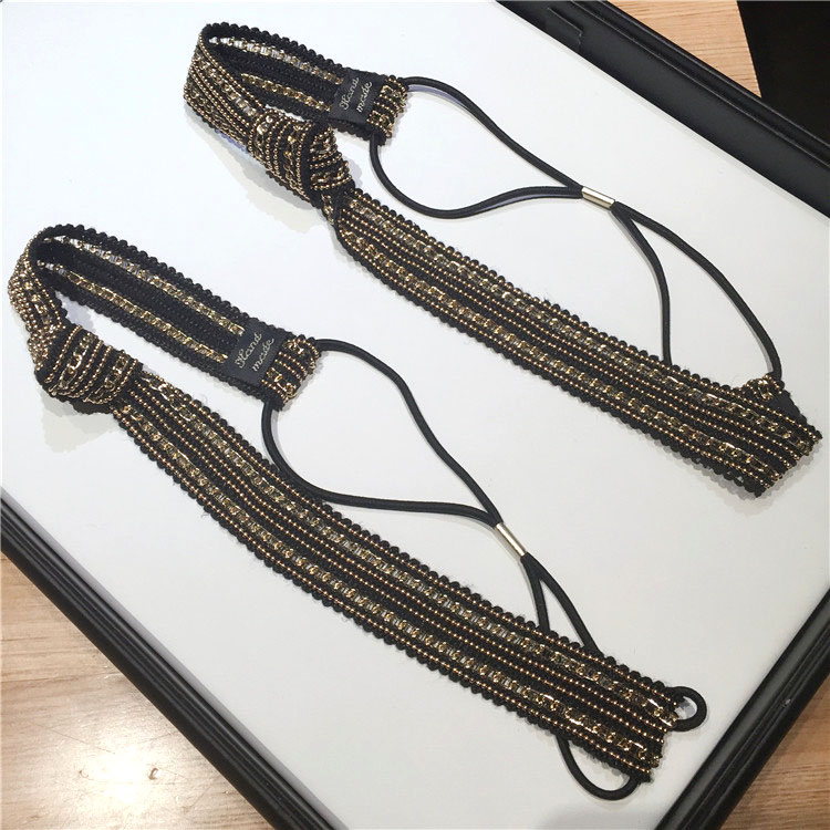 India Bohemian Gold Double Row Metal Chain with Beads Bow Headbands Jewelry for Women Party Wedding Hair Accessories Headpiece
India Bohemian Gold Double Row Metal Chain with Beads Bow Headbands Jewelry for Women Party Wedding Hair Accessories Headpiece