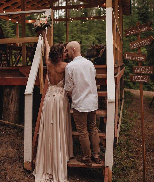 Simple Boho Wedding Dresses A Line Spaghetti Strap Backless Country Garden Bride Bridal Gowns Plus Size Custom Made