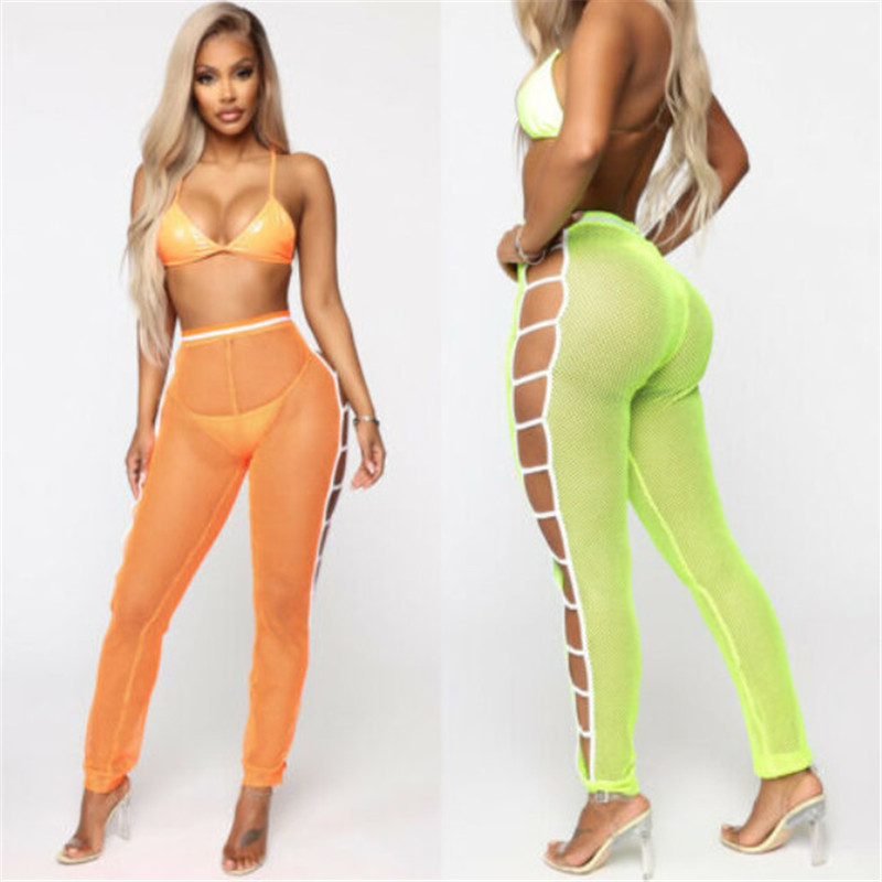 HOT Women Beach Mesh Sheer Bikini Cover Up Fishnet Hollow Summer Transparent Swimwear Bathing Pants Trousers S-XL
HOT Women Beach Mesh Sheer Bikini Cover Up Fishnet Hollow Summer Transparent Swimwear Bathing Pants Trousers S-XL
