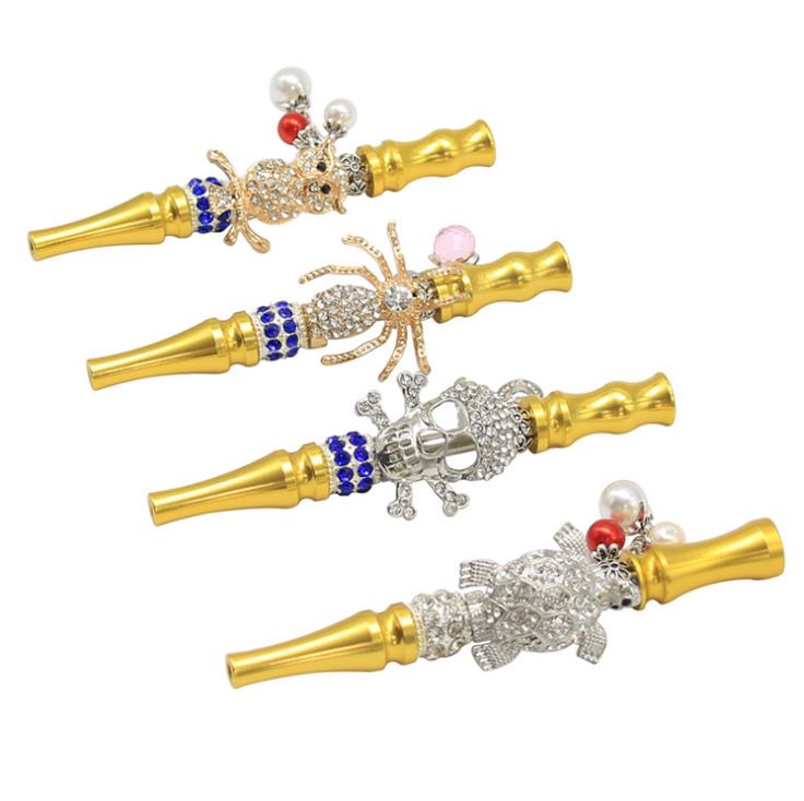 New Golden Animal Skull Head with Hanging Metal Smoke Nozzle for Men and Women Circulating Filter Smoke Nozzle Pipe
New Golden Animal Skull Head with Hanging Metal Smoke Nozzle for Men and Women Circulating Filter Smoke Nozzle Pipe