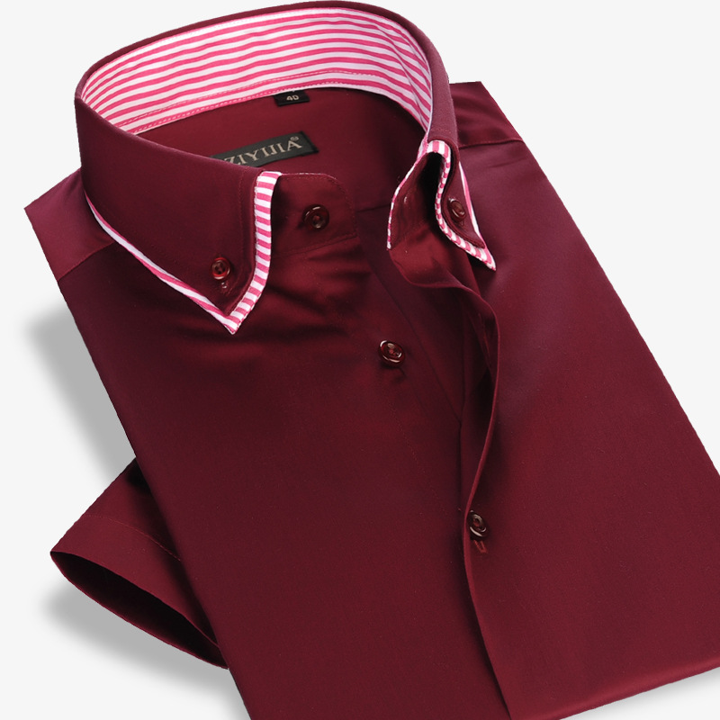 100% Cotton Men Fashion Solid Shirts Brand High Quality Short Sleeve Formal Business Black Blue 4XL Male Dress Shirts
100% Cotton Men Fashion Solid Shirts Brand High Quality Short Sleeve Formal Business Black Blue 4XL Male Dress Shirts