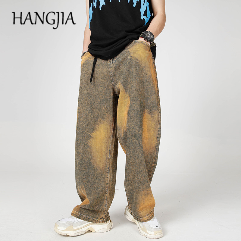 Streetwear Colored Wide Leg Jeans Baggy Graffiti Denim Jeans Hip Hop Tie Dye Pants Vintage Denim Trousers, Orange
Streetwear Colored Wide Leg Jeans Baggy Graffiti Denim Jeans Hip Hop Tie Dye Pants Vintage Denim Trousers, Orange
