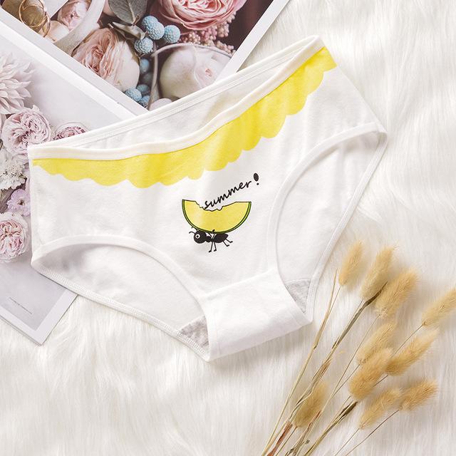 2020 new girl cotton antibacterial underwear Hami melon fruit series briefs cute printed women's briefs wholesale, White【3】
2020 new girl cotton antibacterial underwear Hami melon fruit series briefs cute printed women's briefs wholesale, White【3】