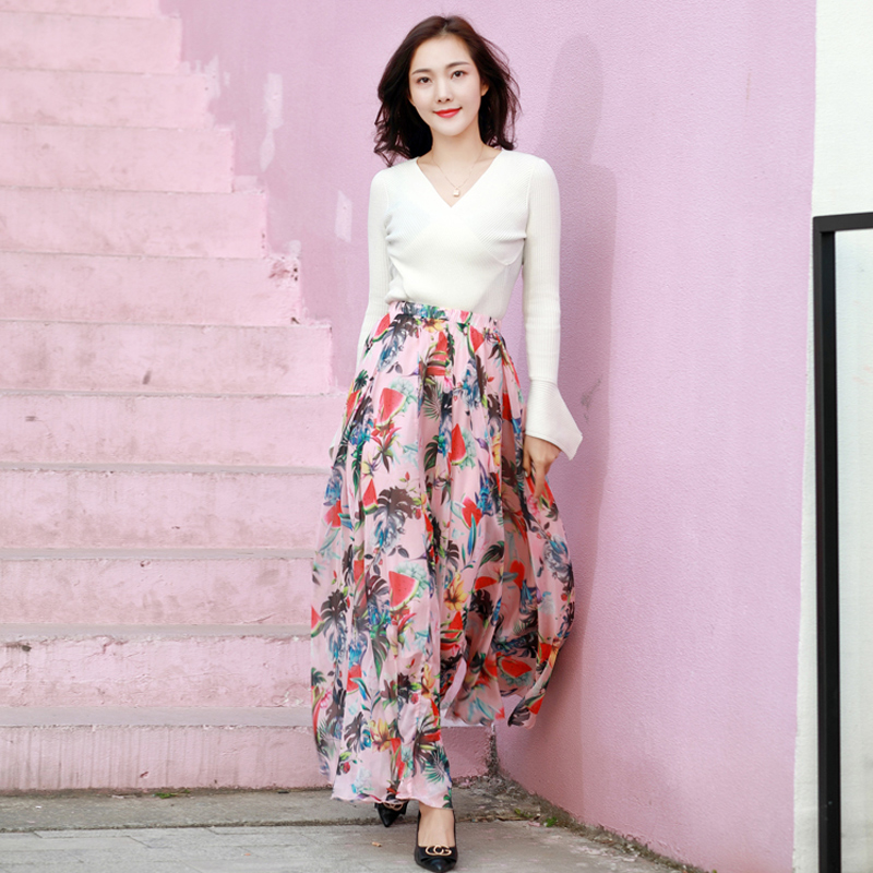 2020 New Arrivals Women Chiffon Long Skirts Elastic Waist Pleated Maxi Skirts Beach Boho Vintage Plus Size Summer Long, Pink
2020 New Arrivals Women Chiffon Long Skirts Elastic Waist Pleated Maxi Skirts Beach Boho Vintage Plus Size Summer Long, Pink