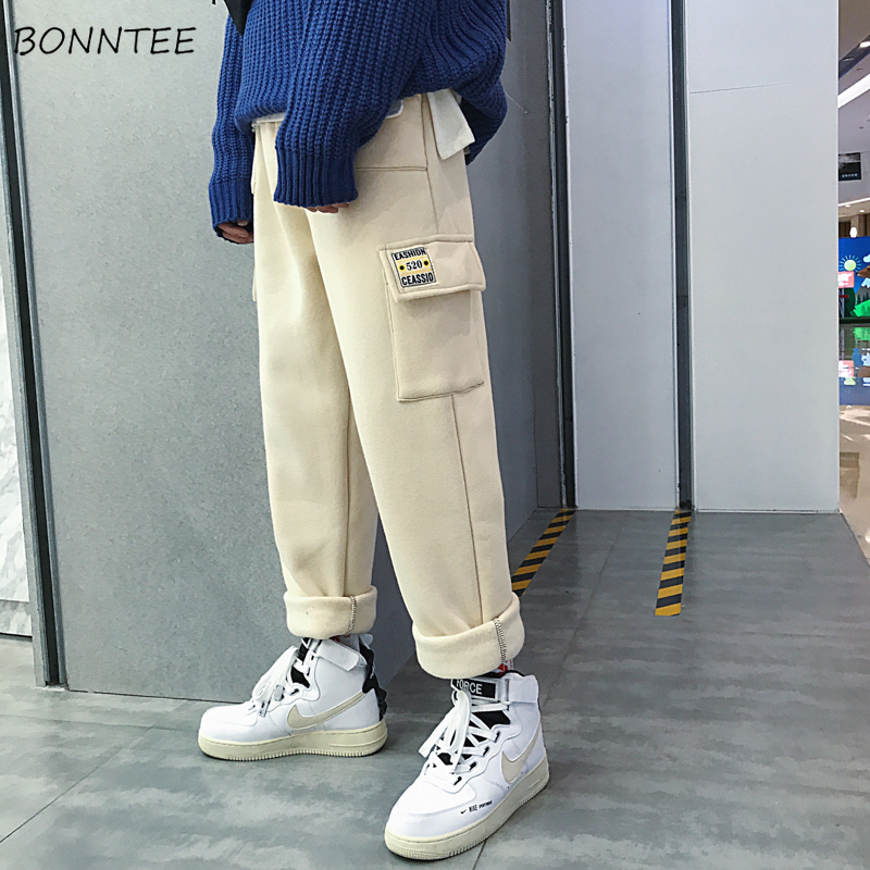 Men Casual Pant Thick Fleece Cargo Harem Pants Straight Tracksuits Korean All-match Multi Pockets Trousers Plus Size 3XL Couple, Black regular
Men Casual Pant Thick Fleece Cargo Harem Pants Straight Tracksuits Korean All-match Multi Pockets Trousers Plus Size 3XL Couple, Black regular
