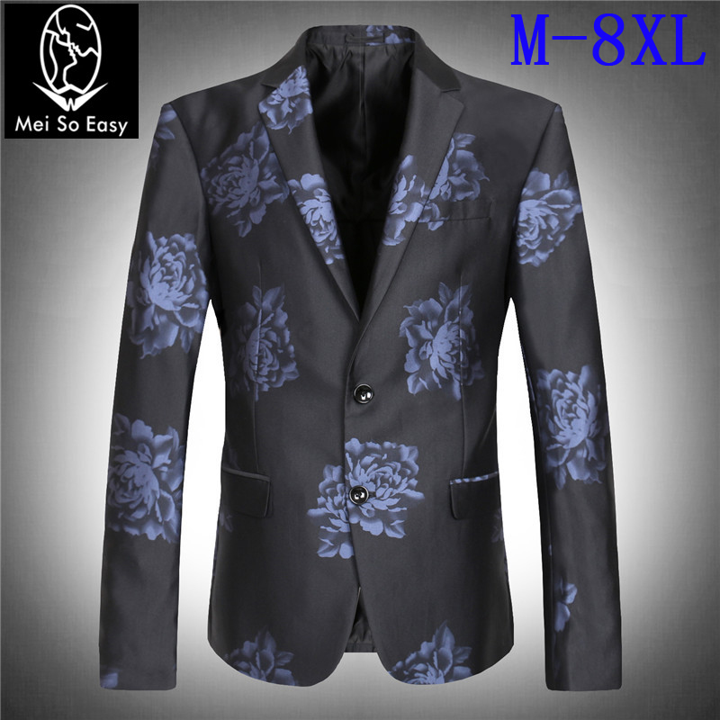 new arrival fashion casual super large flower hihg quality luxury slim suit for men obese jacket autumn winter plus size -8XL, Black
new arrival fashion casual super large flower hihg quality luxury slim suit for men obese jacket autumn winter plus size -8XL, Black
