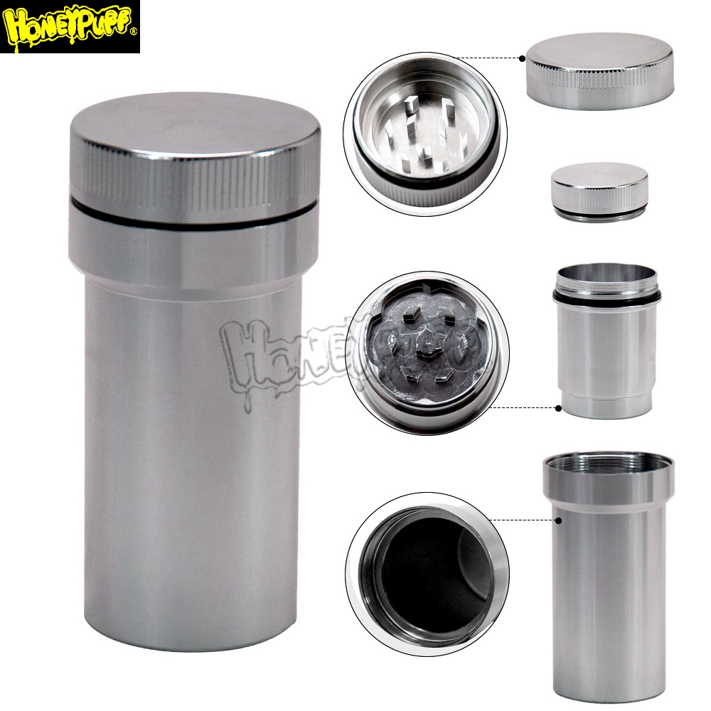 Aluminum Herb Grinder With Storage Container One To More Design Metal Tobacco Herb Grinder And Airtight Waterproof Stash Jar for Serving
Aluminum Herb Grinder With Storage Container One To More Design Metal Tobacco Herb Grinder And Airtight Waterproof Stash Jar for Serving