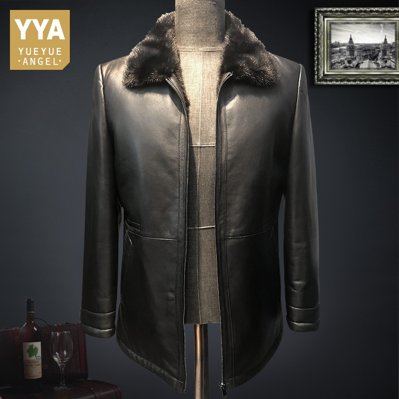 Smart Casual Mens Genuine Leather Real Fur Linning Jackets Luxury Mink hair Collar Sheepskin Shearling Male Plus Size Warm Coats
Smart Casual Mens Genuine Leather Real Fur Linning Jackets Luxury Mink hair Collar Sheepskin Shearling Male Plus Size Warm Coats