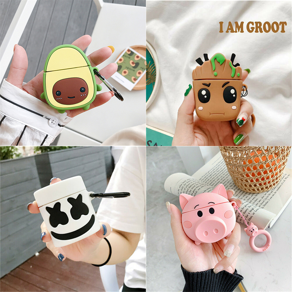 For Apple AirPods Case 3D Cartoon Design Silicone Case For AirPods 2 Protective Earphone Charging Box Cover For Air Pods
For Apple AirPods Case 3D Cartoon Design Silicone Case For AirPods 2 Protective Earphone Charging Box Cover For Air Pods