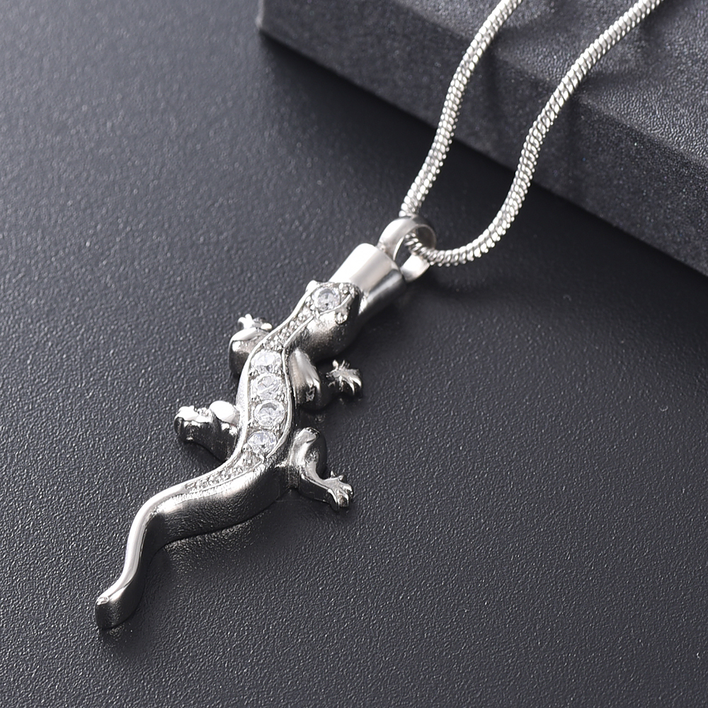 Z10076 Silver color lizard Cremation Jewelry with ashes - lost pet stainless steel commemorative urn Necklace Holder souvenir PendanS
Z10076 Silver color lizard Cremation Jewelry with ashes - lost pet stainless steel commemorative urn Necklace Holder souvenir PendanS