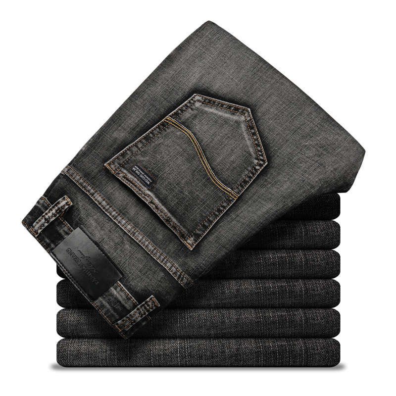 2020 Spring Summer New Men's Stretch-fit Jeans Business Casual Classic Style Fashion Denim Trousers Male Black Blue Gray Pants, 1113blue black
2020 Spring Summer New Men's Stretch-fit Jeans Business Casual Classic Style Fashion Denim Trousers Male Black Blue Gray Pants, 1113blue black